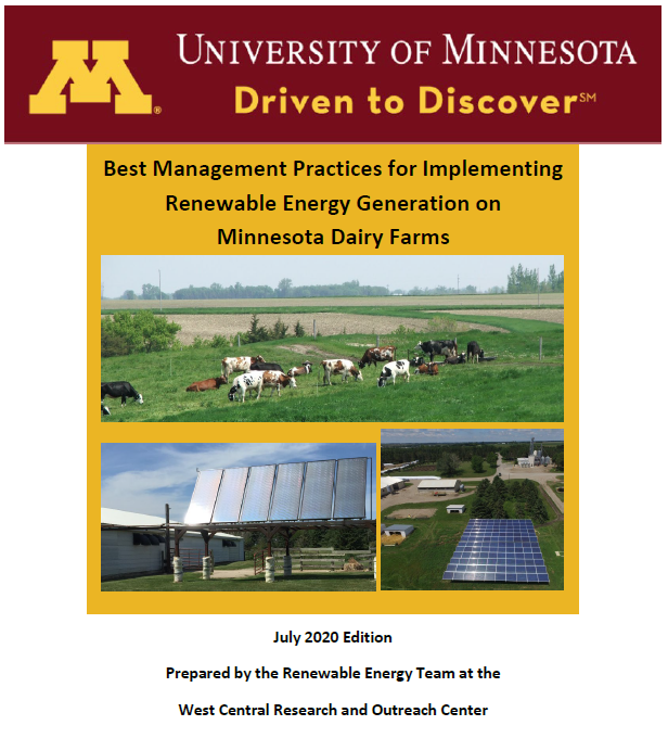 Best Management Practices for RE Generation on MN Dairy Farms