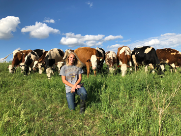 Kirsten Sharpe in pasture